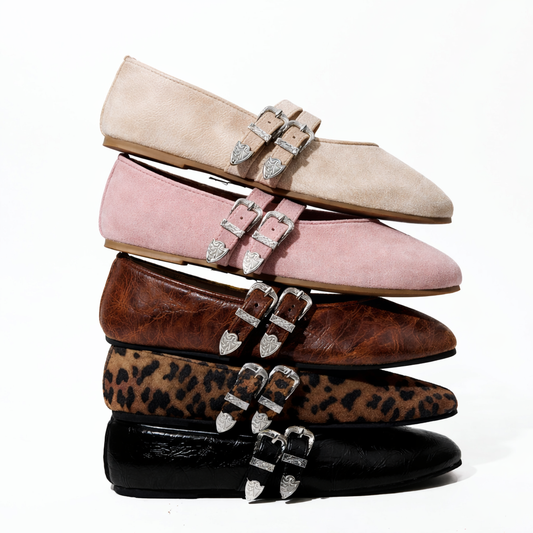 Mary Jane Double Strap Ballet Flats