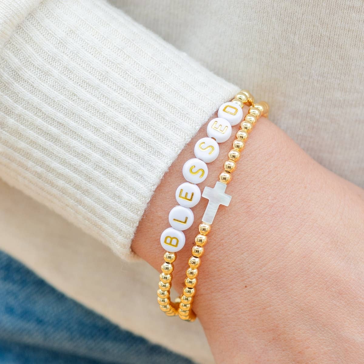 Golden Cross Bracelet