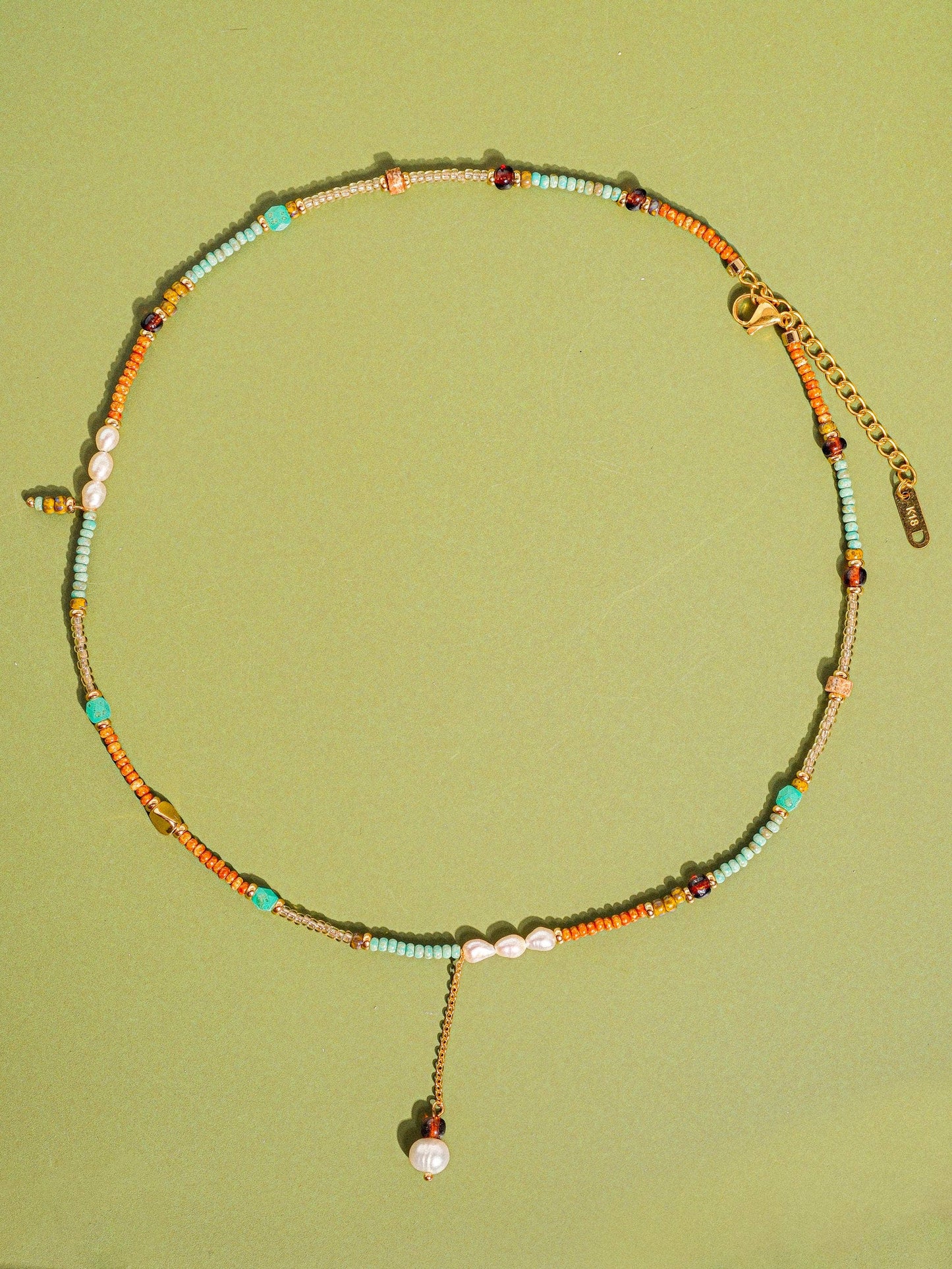 18K Handmade Odette Bohemian Stack Beaded Necklaces