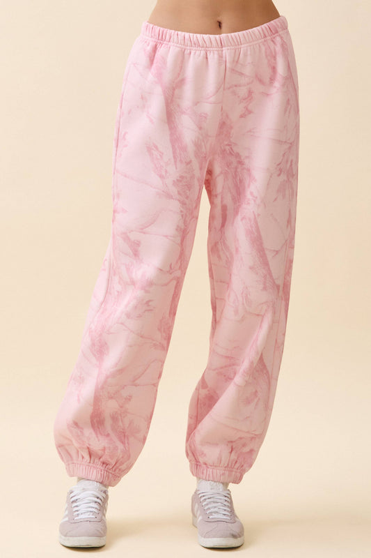 Pink Camo Jogger Sweatpants