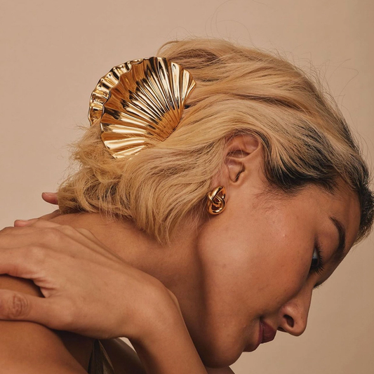 Shell-Shaped Metal Hair Claw Clips Chic Hair Accessories