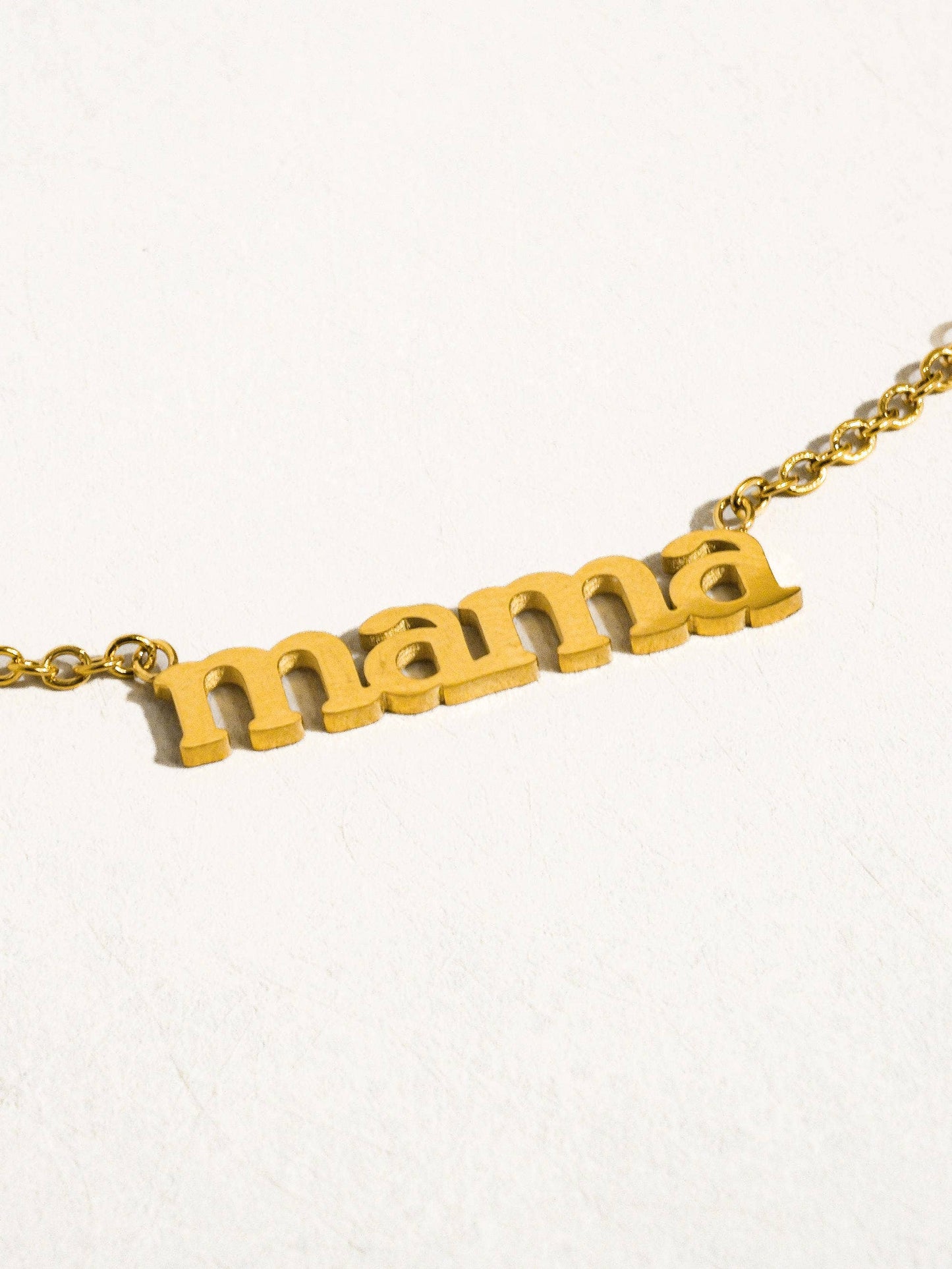 Mama 18K Gold Non-Tarnish Necklace