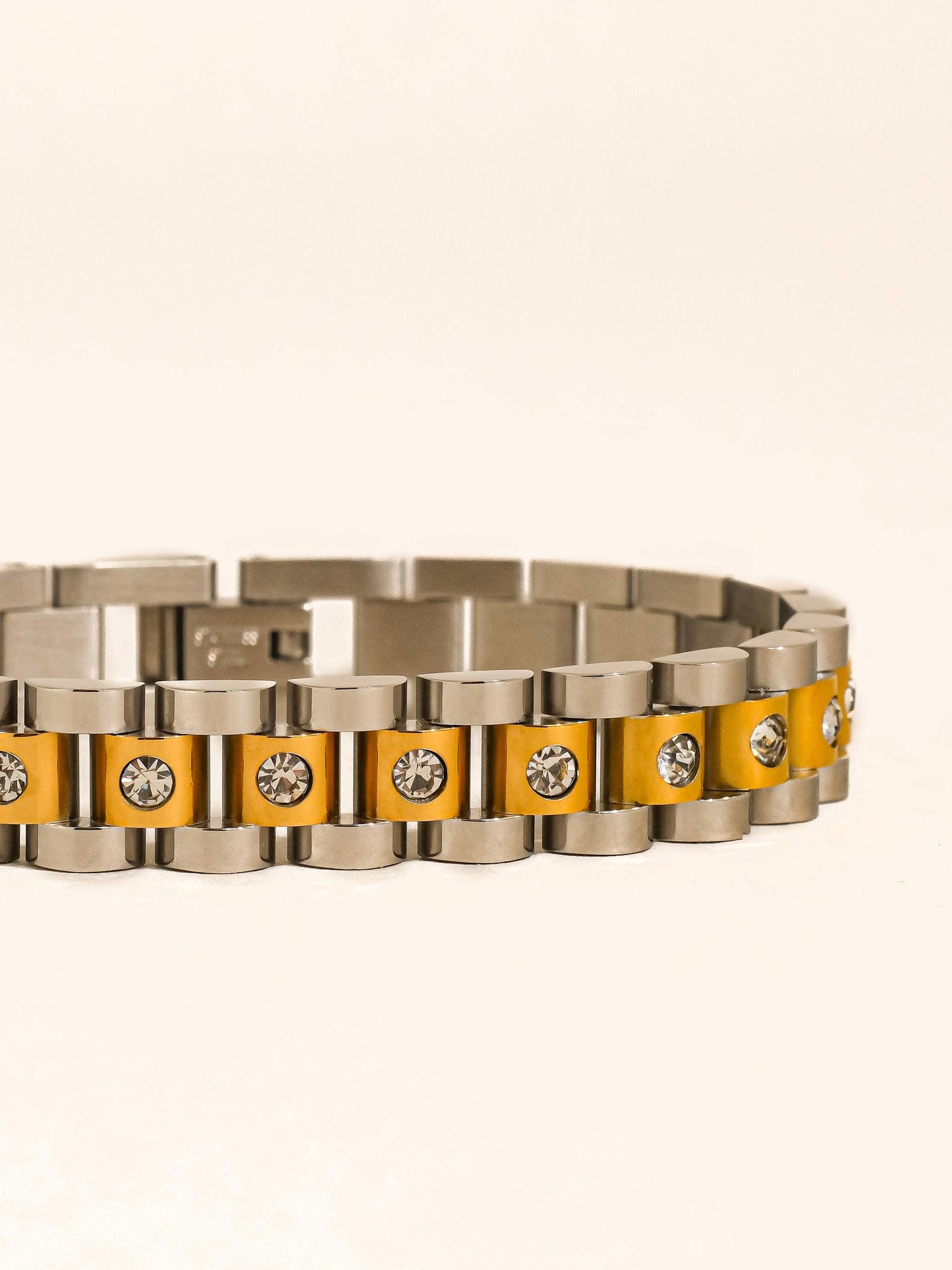 Faelys Two-Tone Watchband Bracelet