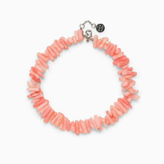 Pura Vida Pink Coral Chain Anklet