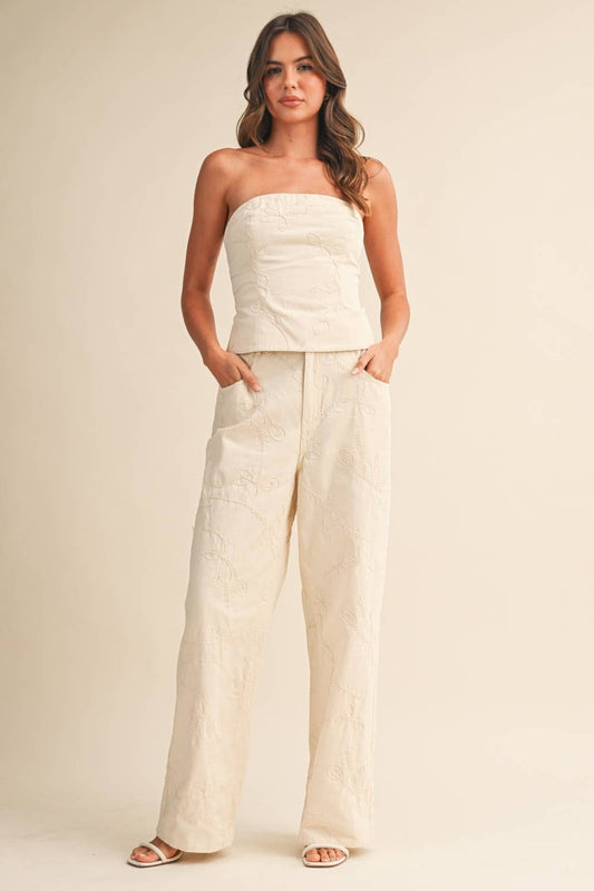 Eden Embroidered Two Piece Set