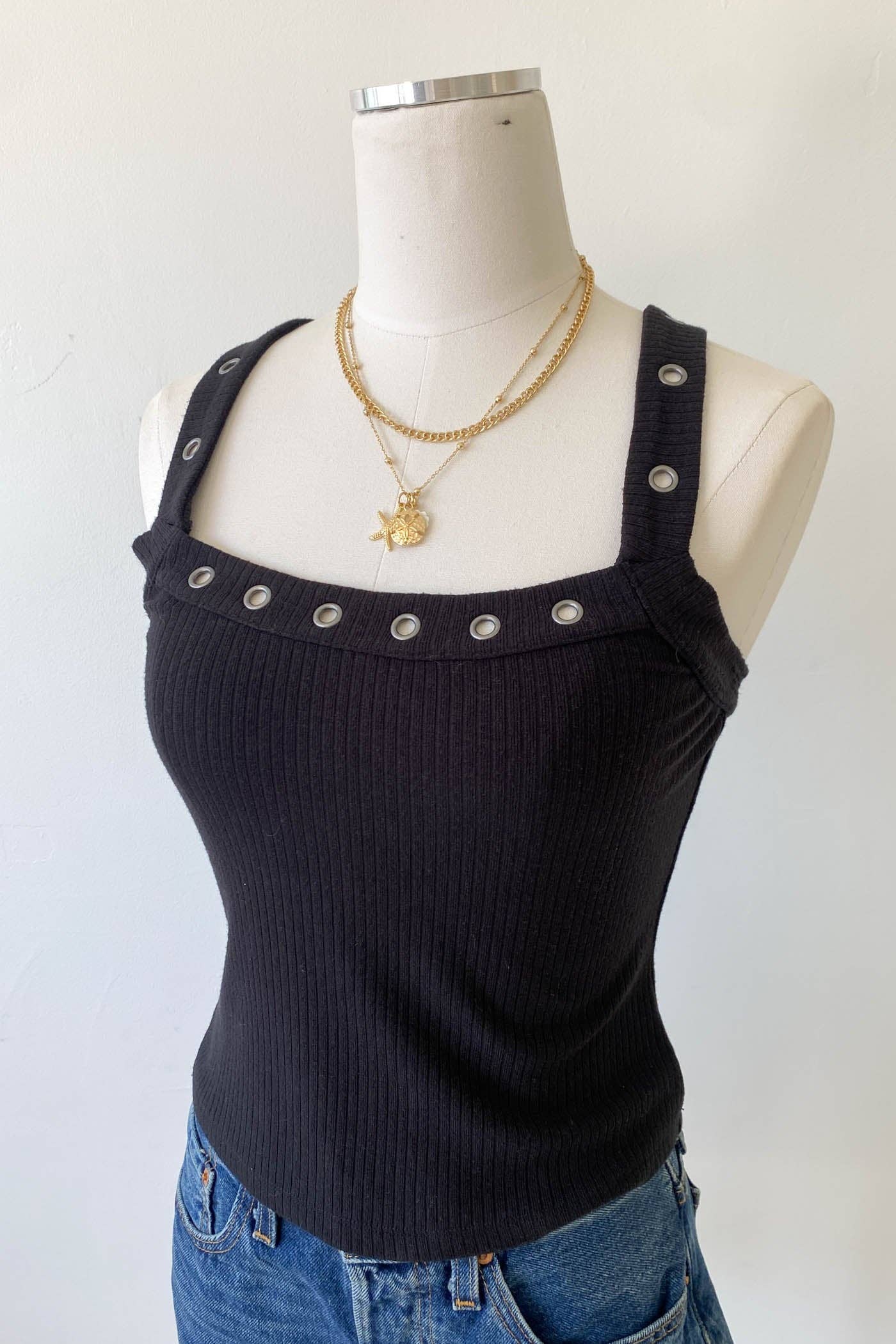 Grommet Tank Top