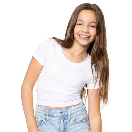 Girls Short Sleeve Seamless Top