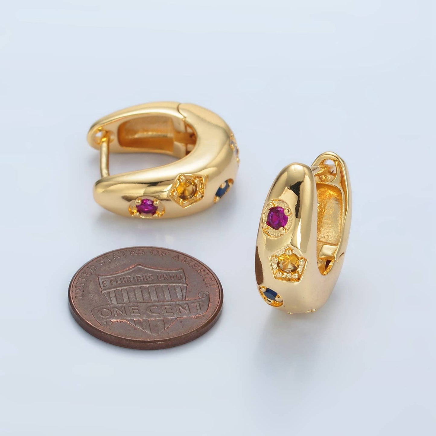 Gemini Large Hoop Earrings