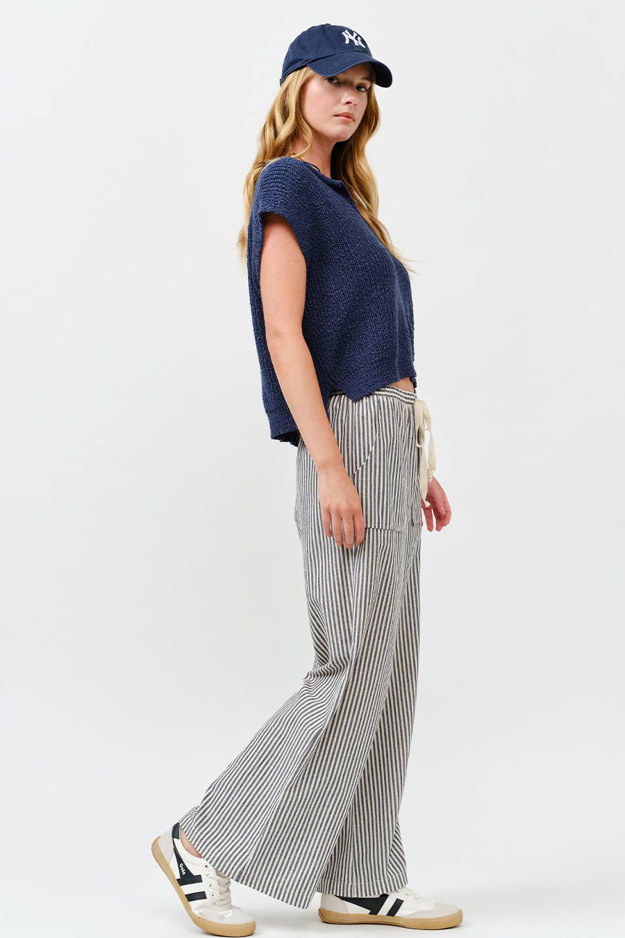 Slouchy Cropped Vneck Sweater