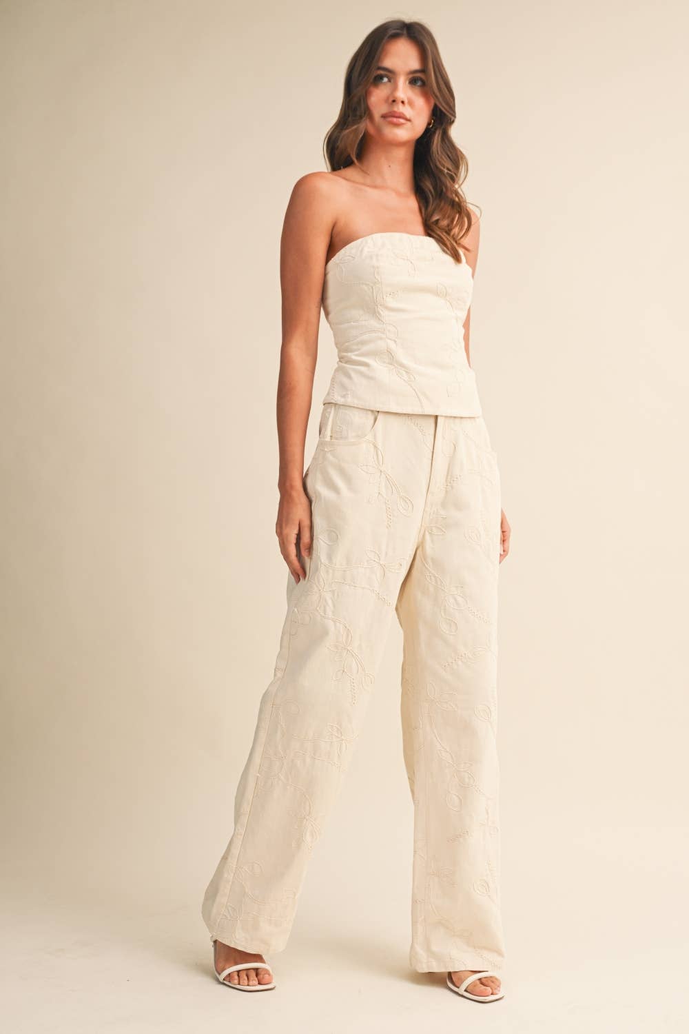 Eden Embroidered Two Piece Set