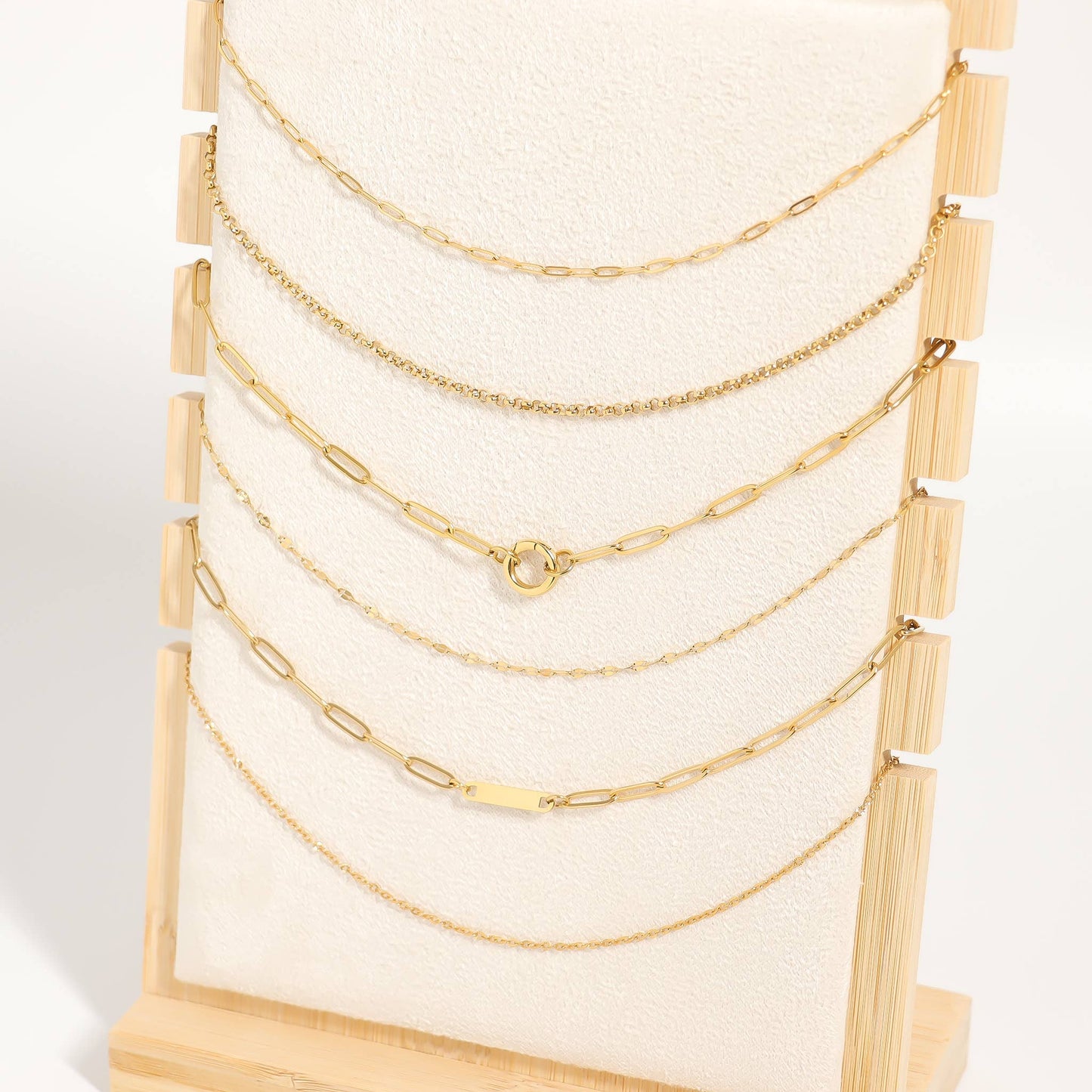 Paperclip Carabiner Charm Holder Necklace