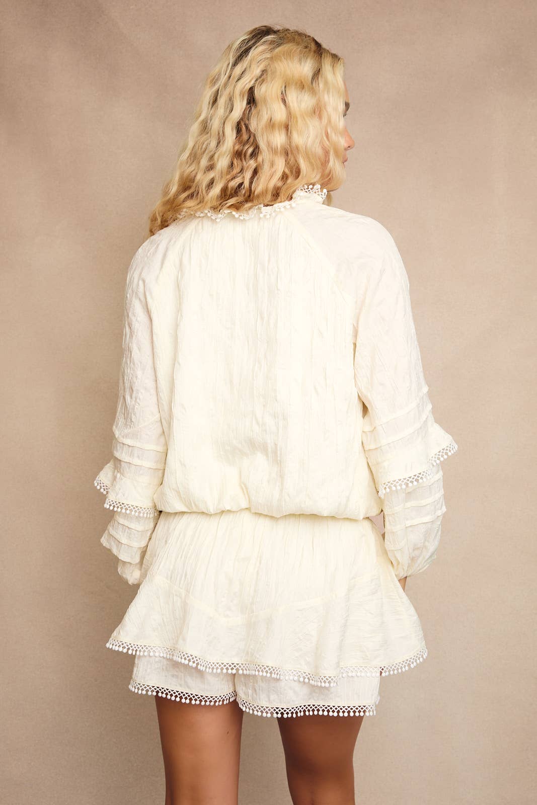 Ivory Boho Breeze Romper Dress