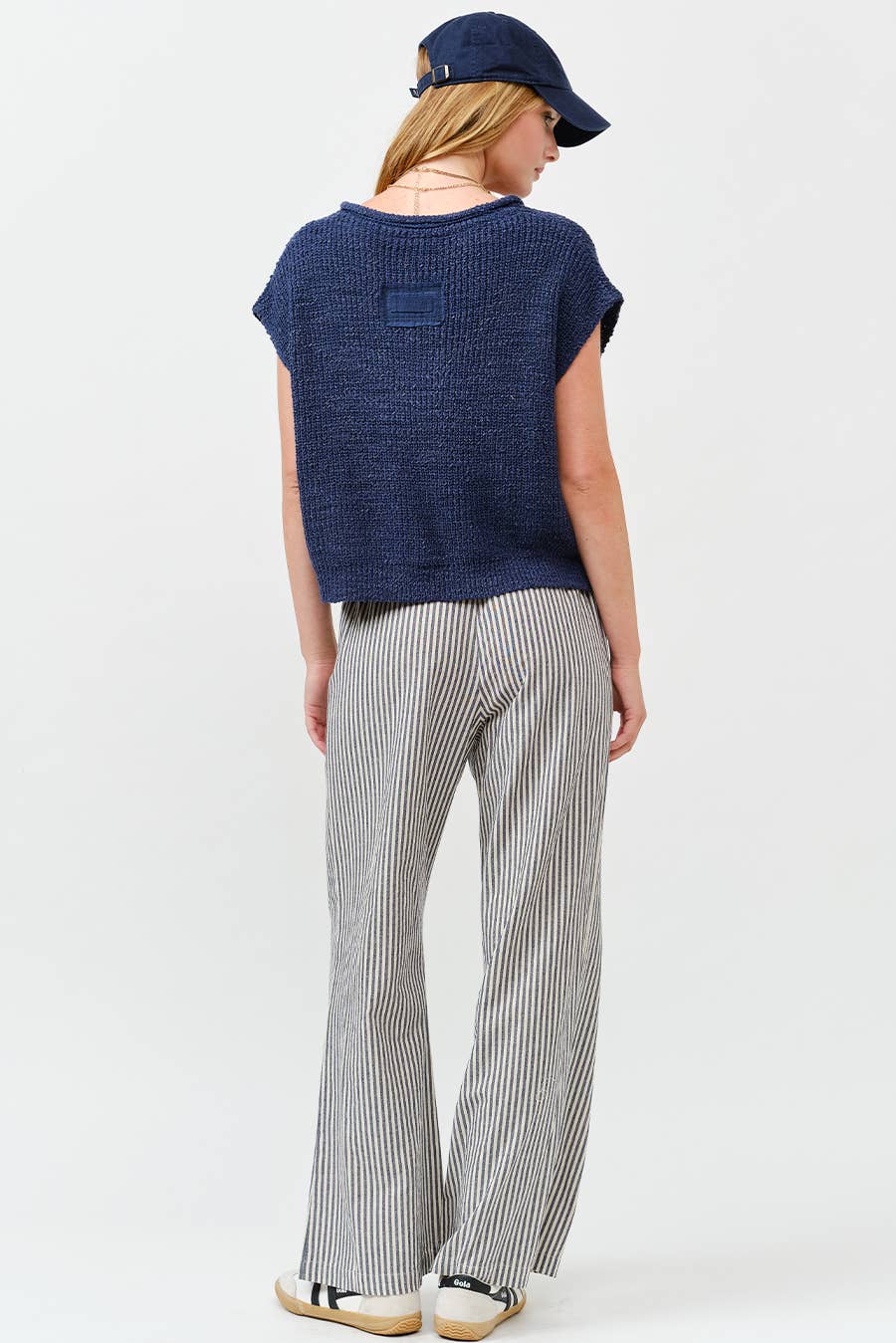 Slouchy Cropped Vneck Sweater