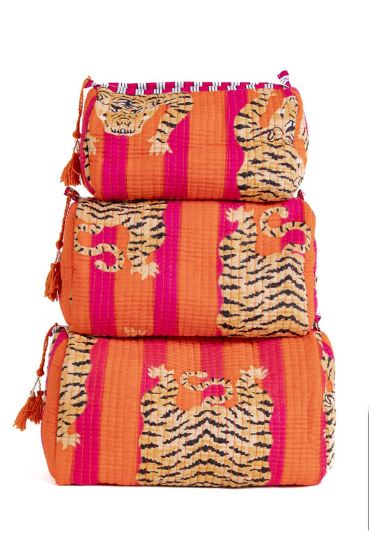 Quilted Makeup Toiletry Bag