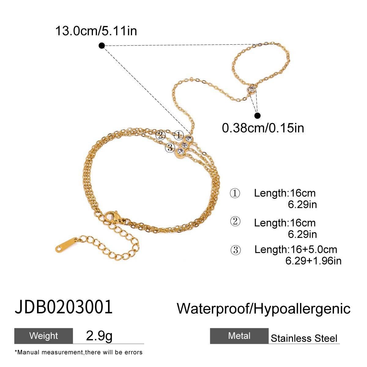 Ivanka Gold Hand Chain
