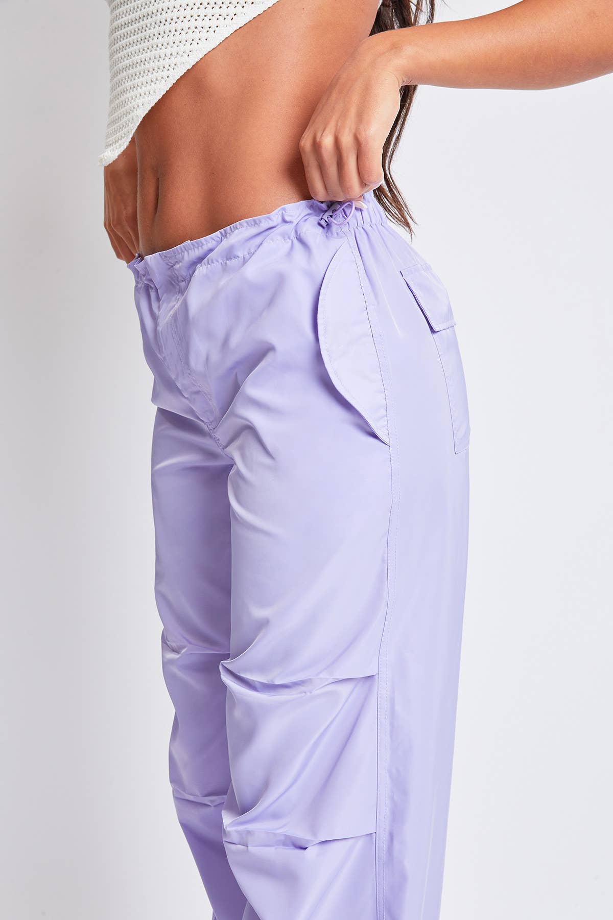 Relaxed Nylon Parachute Pants