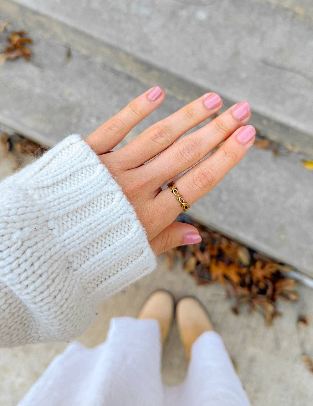 Infinity Jesus Fish Ring