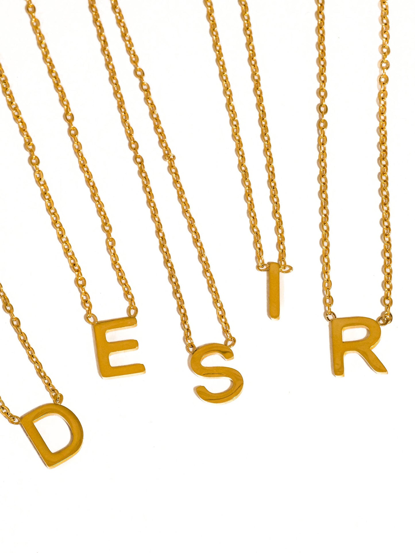 Desir Petite Classic Letter Necklace