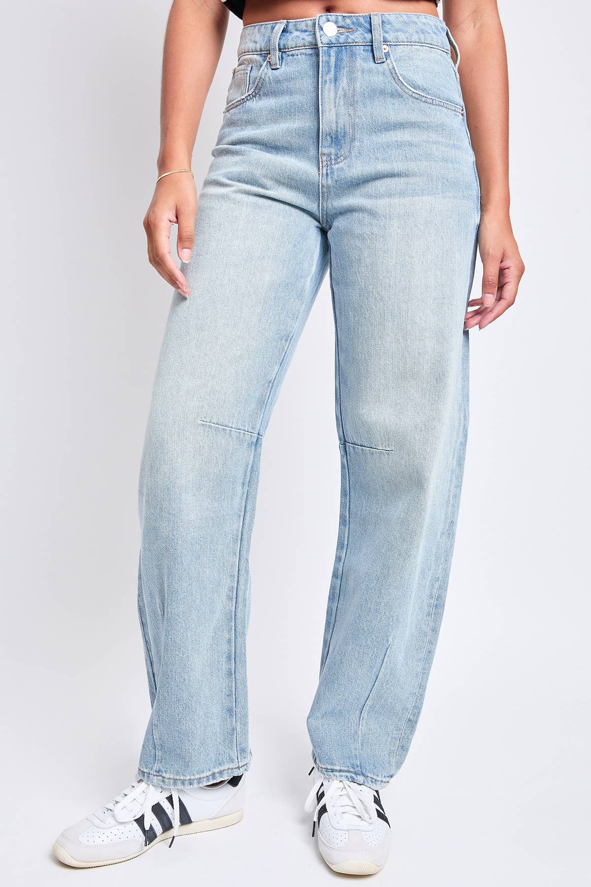 Relaxed Fit Detailed Barrel Rigid Jeans