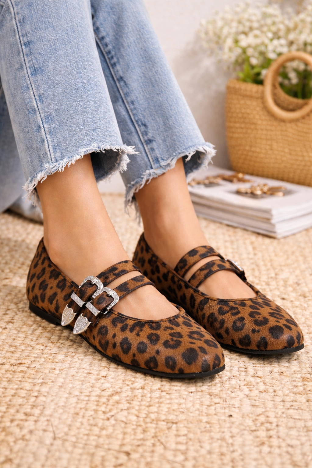 Mary Jane Double Strap Ballet Flats