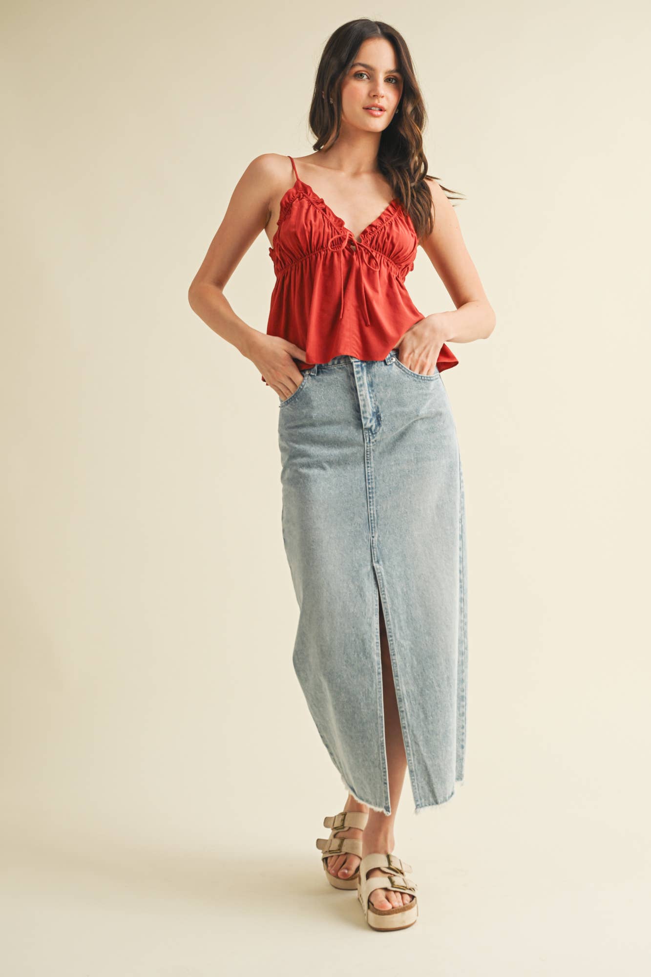 Marsala Muse Cami Top