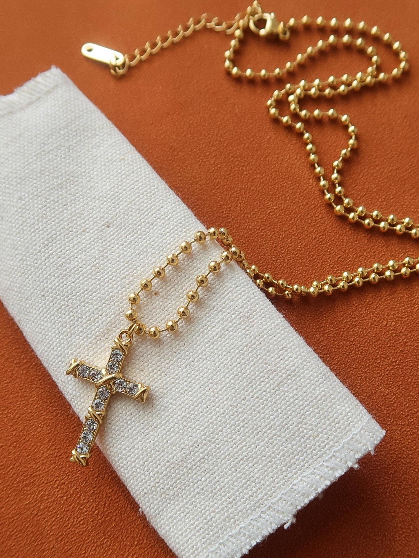 Selma Cross Pendant Necklace