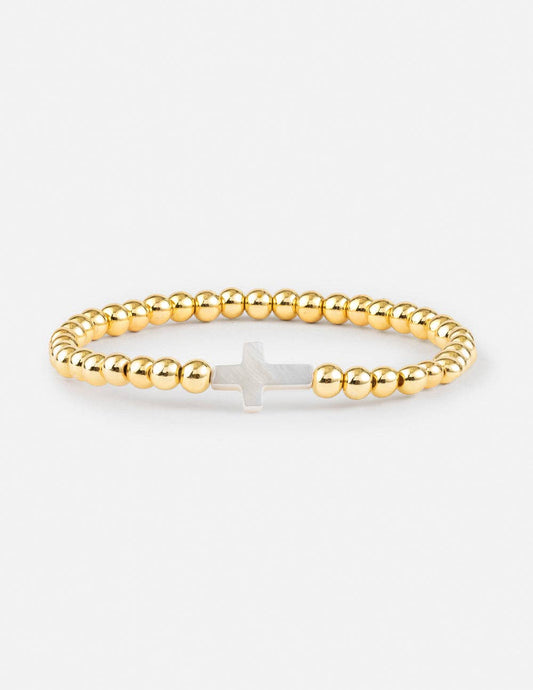 Gold Cross Bracelet