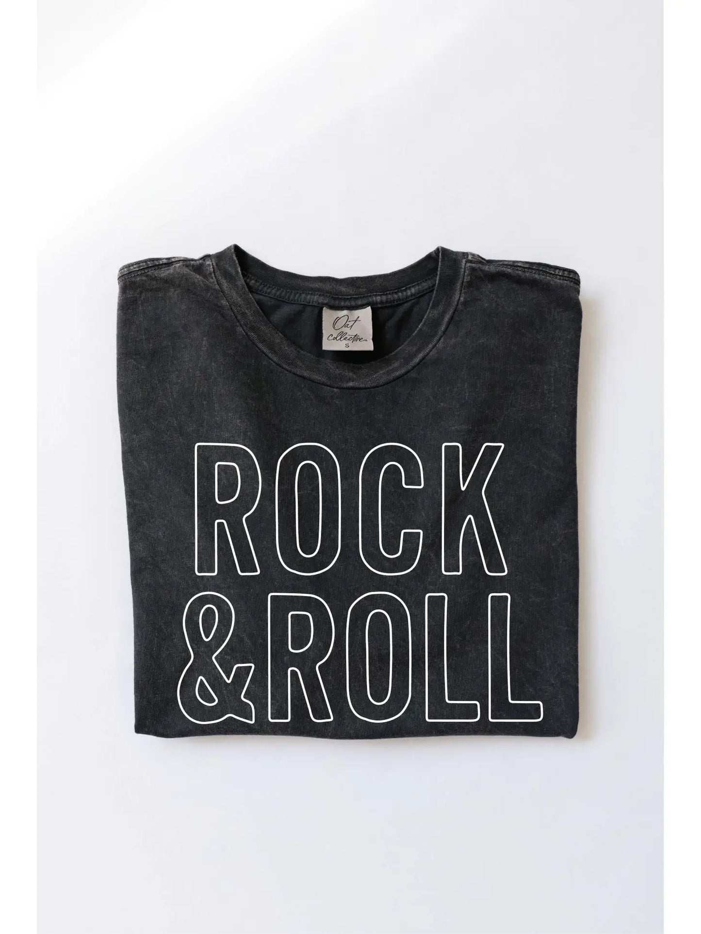 Rock & Roll Mineral Wash Graphic Tee