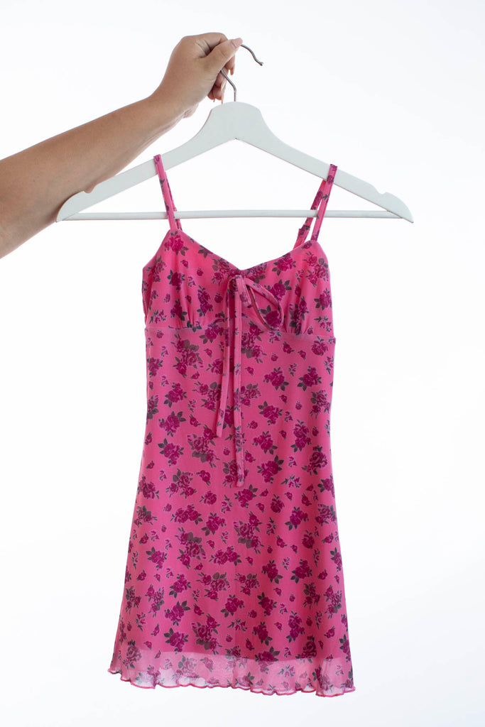 Betsy Pink Floral Dress Tweens - Katiej NYC