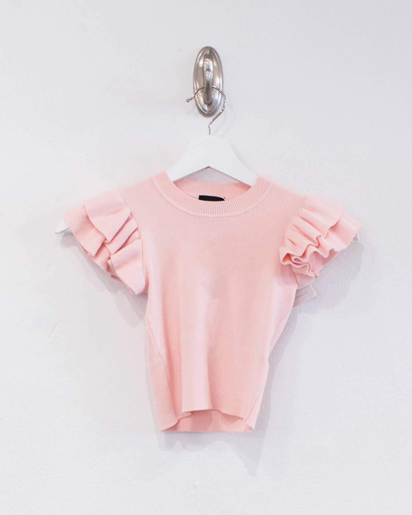 Baby Pink Ruffle Sleeve Top (Tweens) Katiej NYC