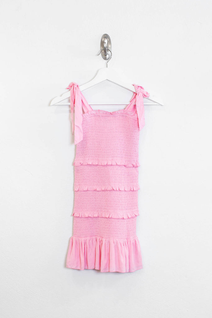 Pink Evan Smocked Dress (Tweens) Katiej NYC