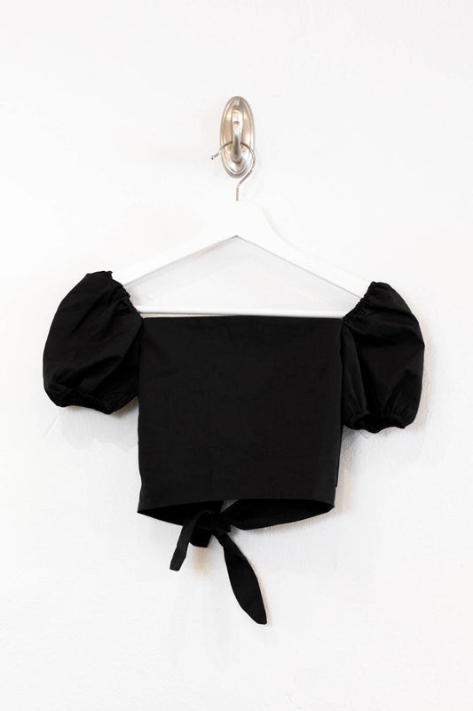 Noa Black Crop Top Tween