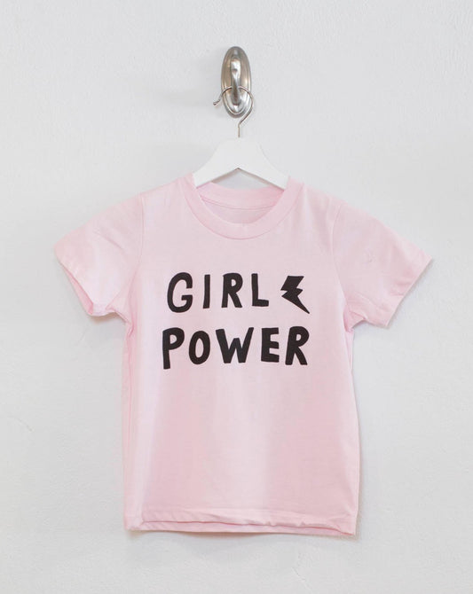 Girl Power Pink Tween Graphic Tee