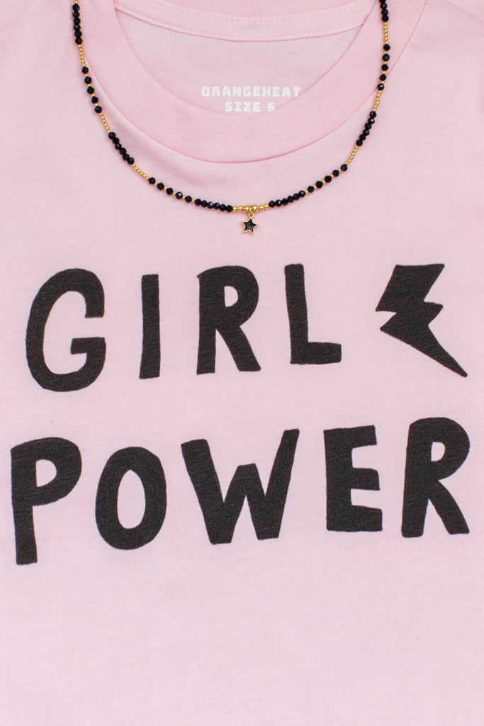 Girl Power Pink Tween Graphic Tee