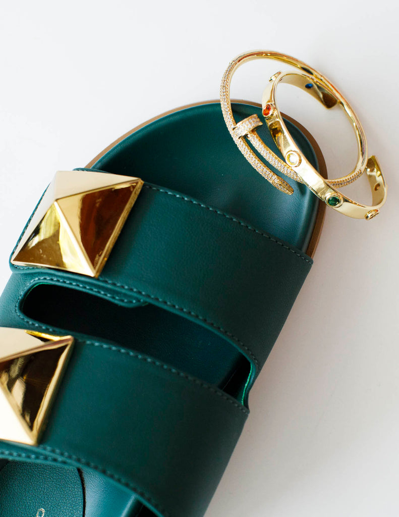 Bernarda Chunky Gold Embellished Sandal