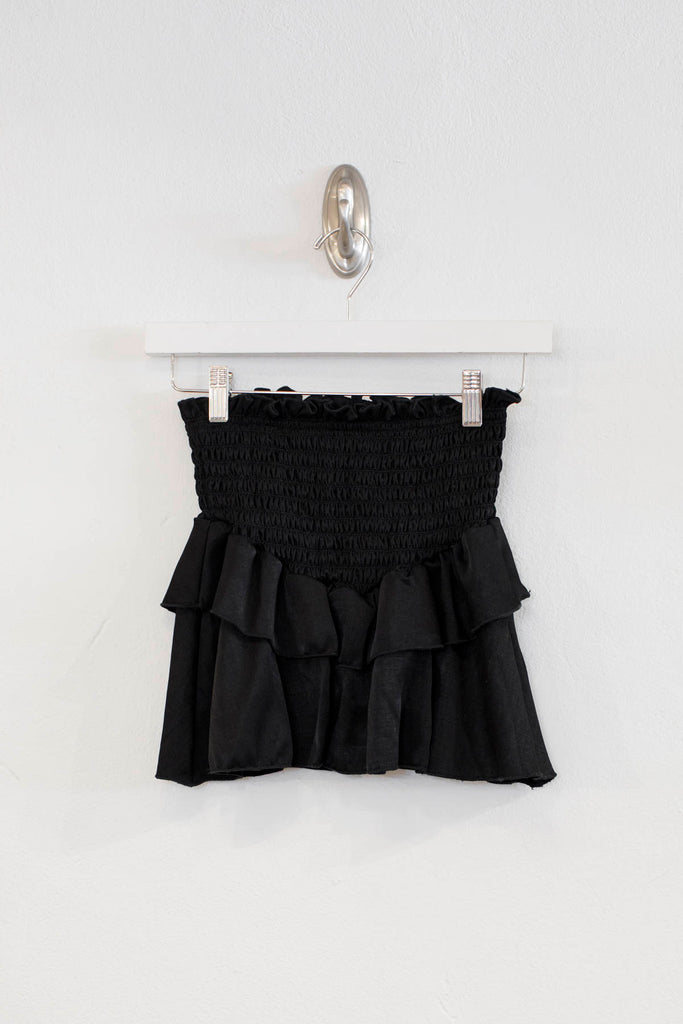 CC Black Smocked Skirt - Tweens