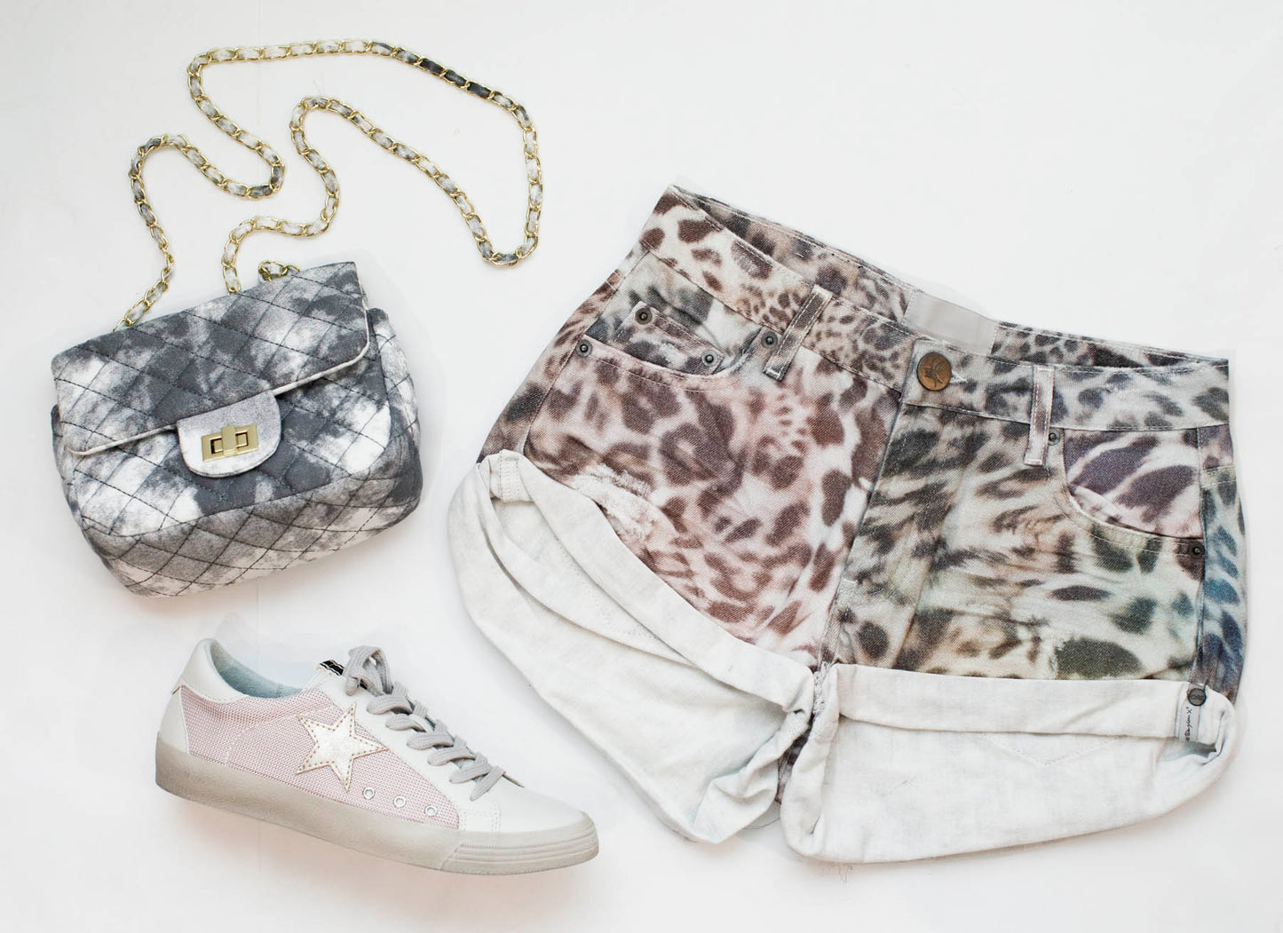Animal Bandit Low Waist Denim Shorts - One Teaspoon