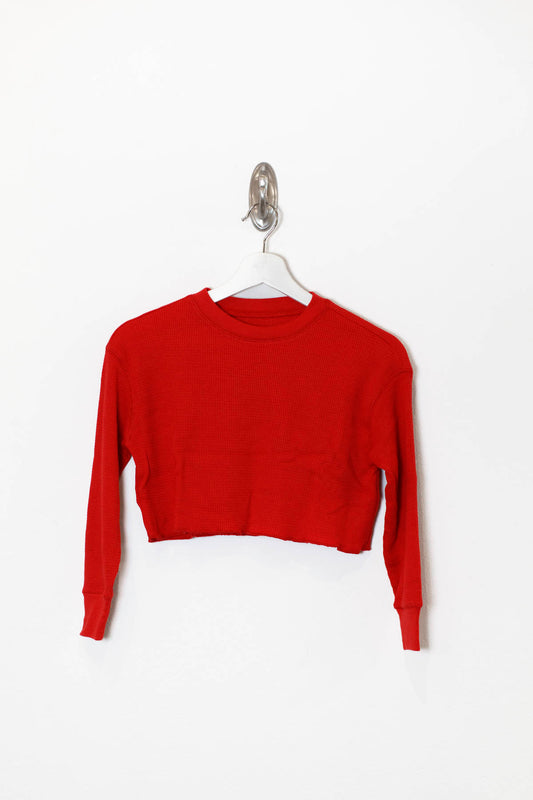 Red Cooper Cropped Sweater (Tweens) KatieJ NYC
