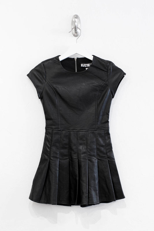 Eddie Vegan Leather Dress (Tweens) - Katiej NYC