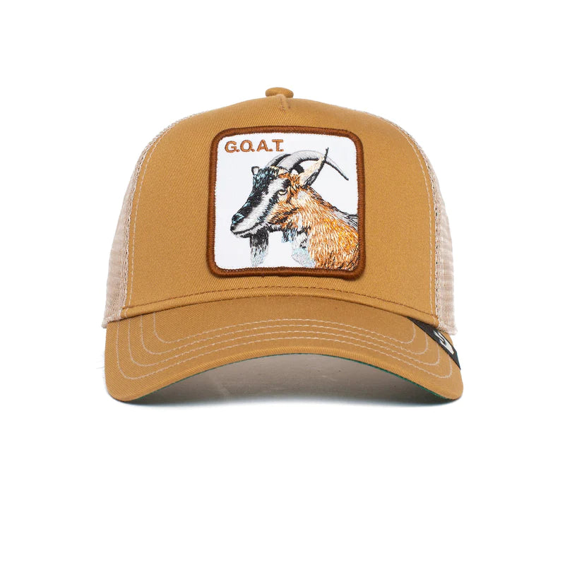 The GOAT Khaki Trucker Hat - Goorin Bros