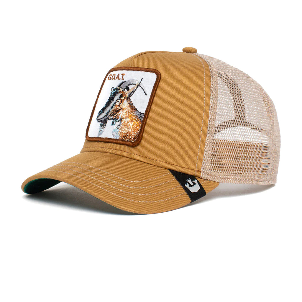 The GOAT Khaki Trucker Hat - Goorin Bros