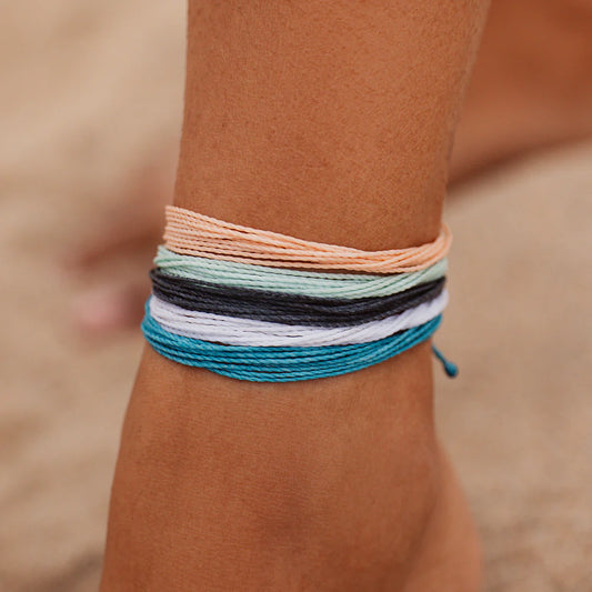 Pura Vida Original White Anklet