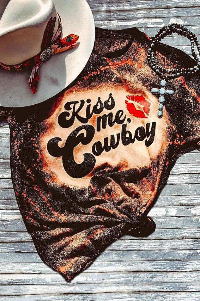 Kiss Me Cowboy Graphic Tee