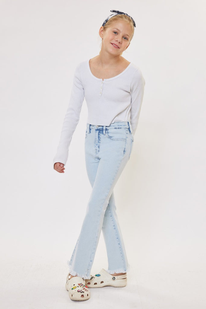 Kids High Rise Flare Tween Jeans - KC