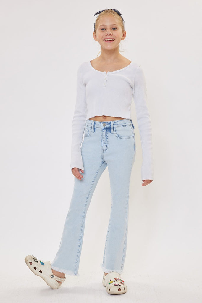 Kids High Rise Flare Tween Jeans - KC
