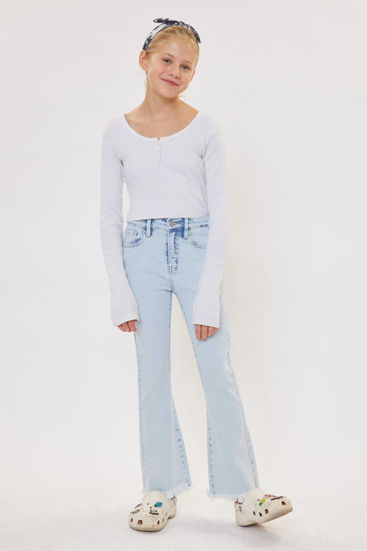 Kids High Rise Flare Tween Jeans - KC