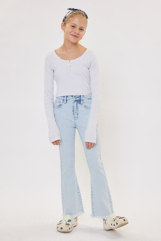 Kids High Rise Flare Tween Jeans - KC
