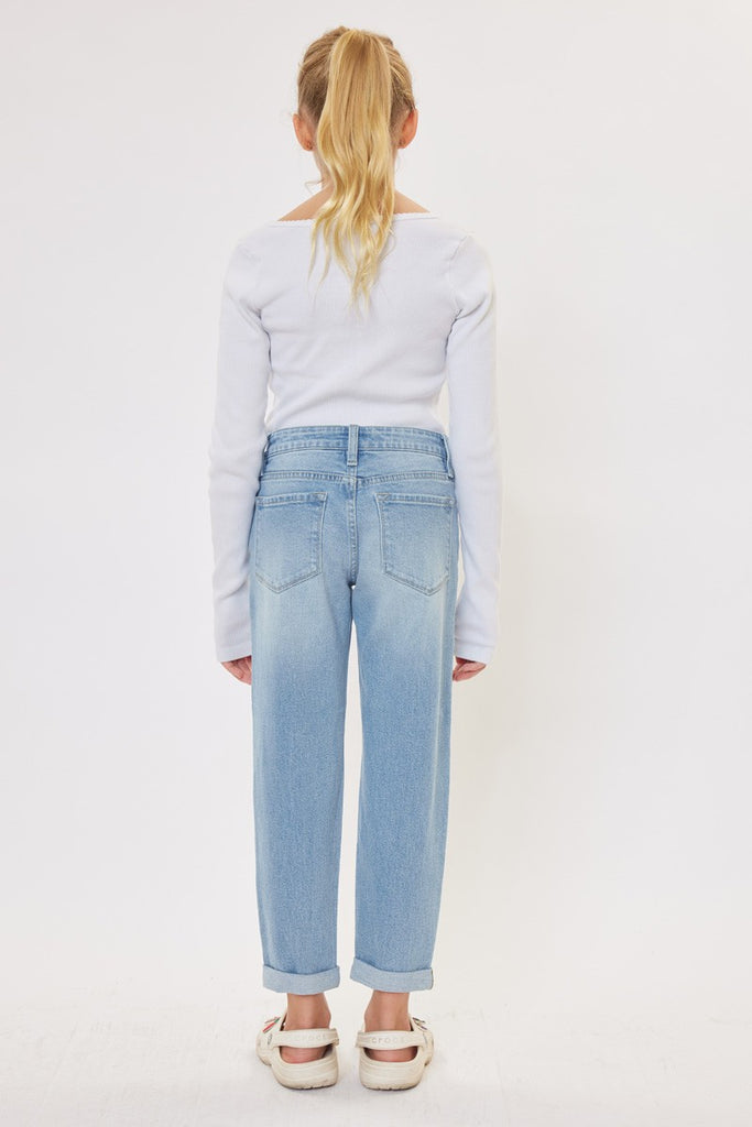Kids Mini Mom Fit Jeans Tweens - KC USA