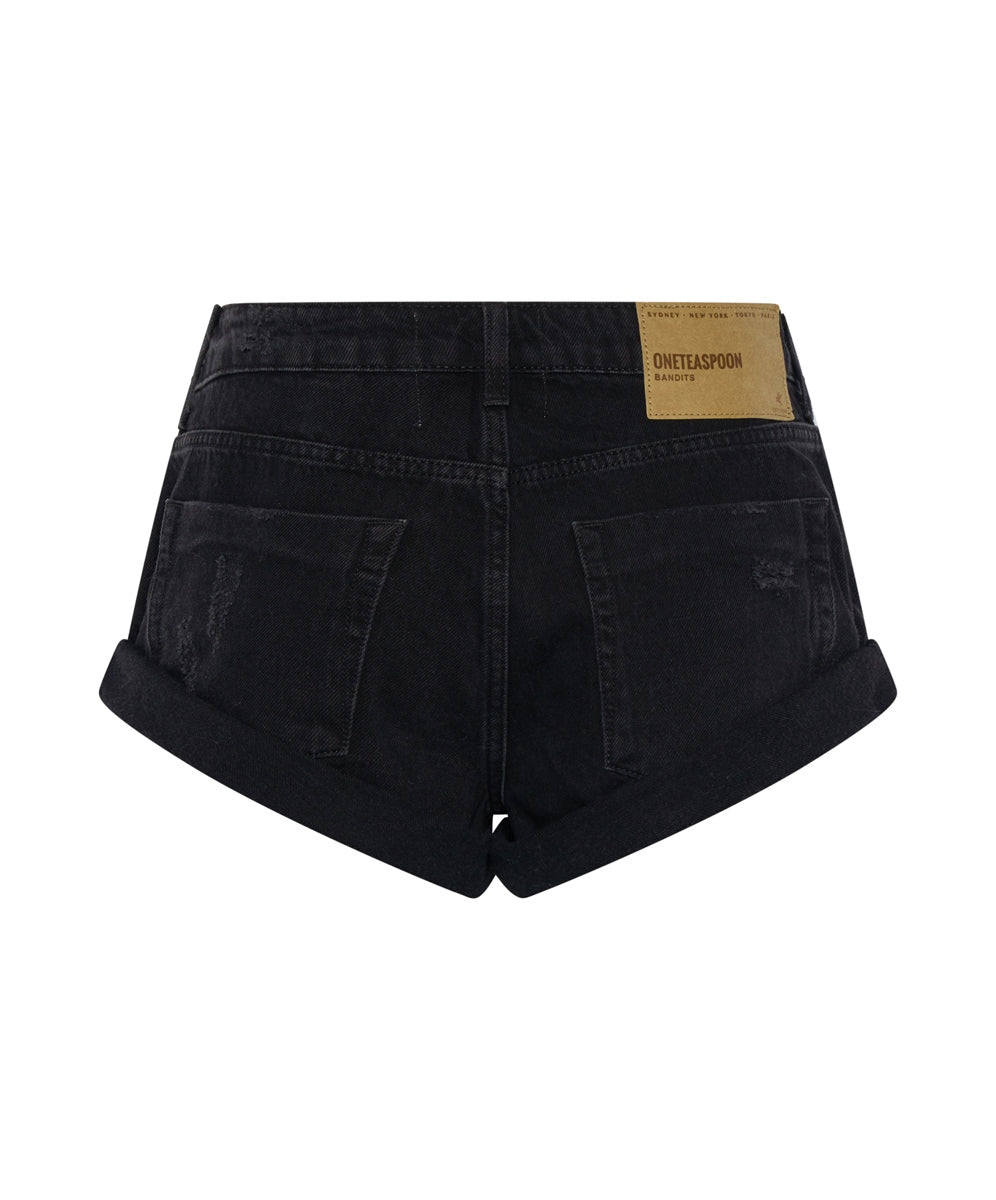 Double Black Bandits Demin Shorts - ONE TEASPOON