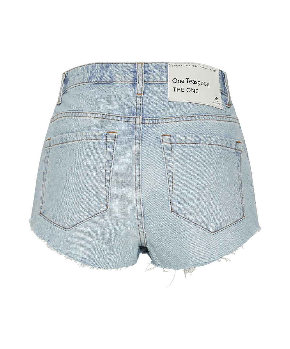 Best Blue The One HW Denim Short - ONE TEASPOON